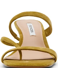 Steve Madden Ajay Suede Strappy Dress Slide Sandals