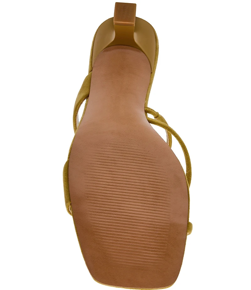 Steve Madden Ajay Suede Strappy Dress Slide Sandals