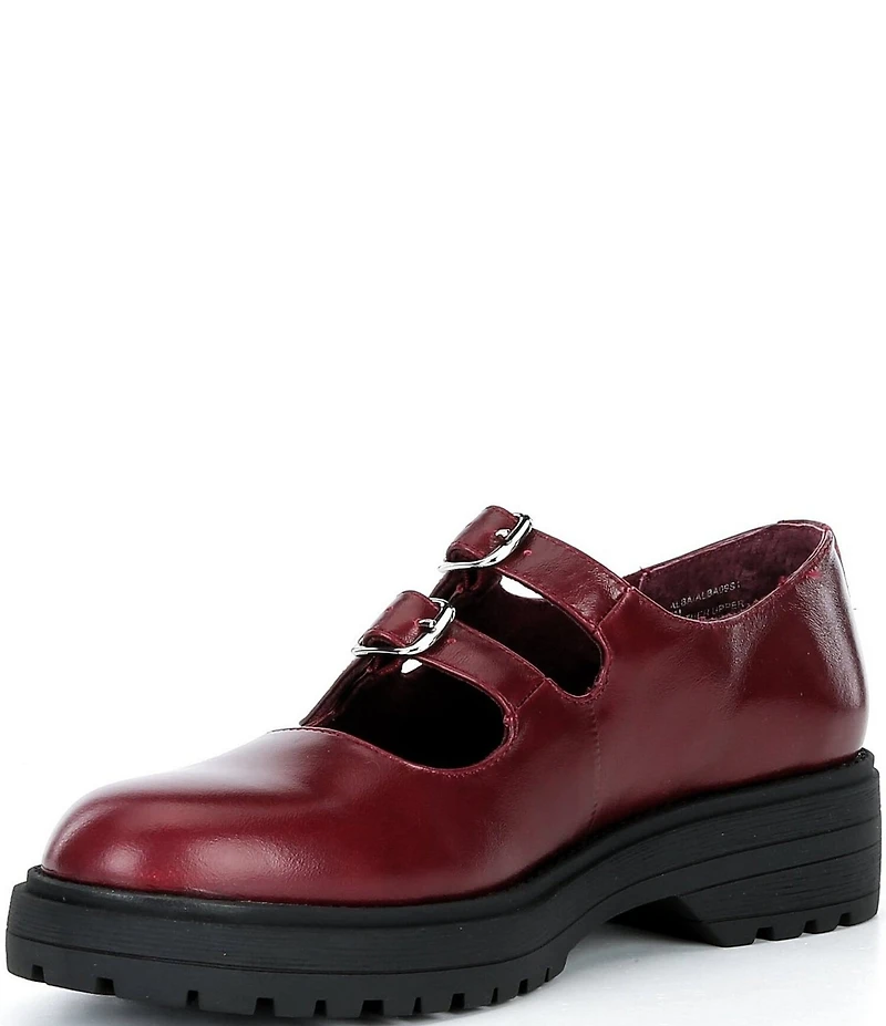 Steve Madden Alba Leather Double Strap Mary Jane Oxfords