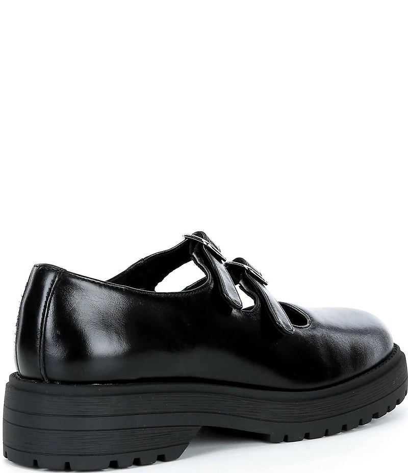 Steve Madden Alba Leather Double Strap Mary Jane Oxfords