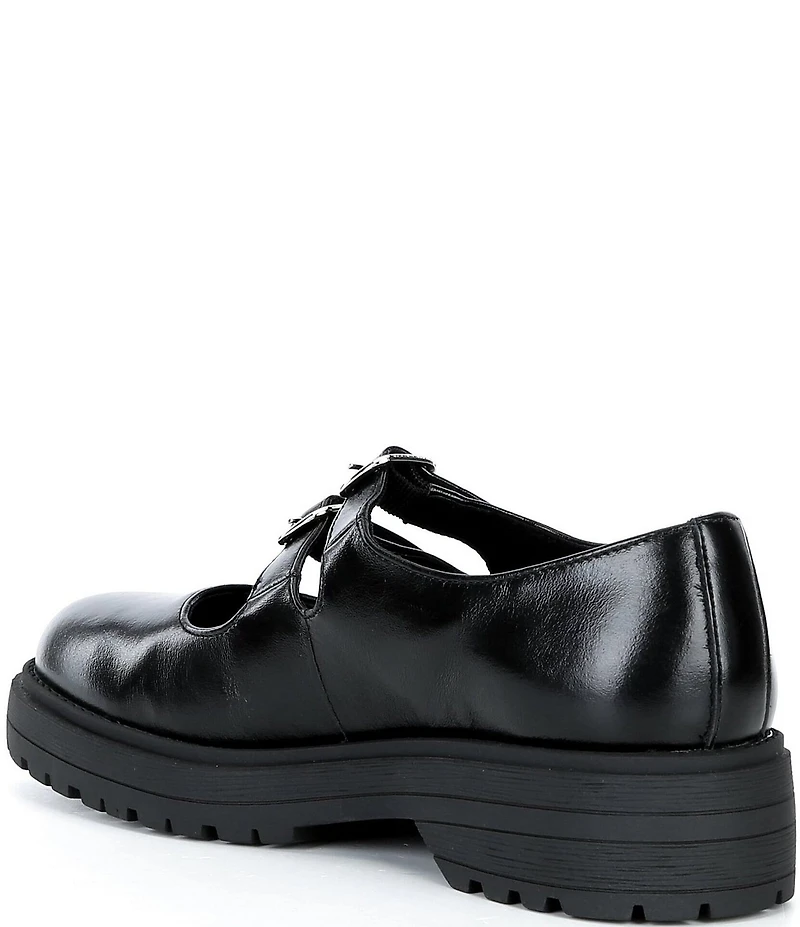 Steve Madden Alba Leather Double Strap Mary Jane Oxfords