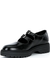 Steve Madden Alba Leather Double Strap Mary Jane Oxfords