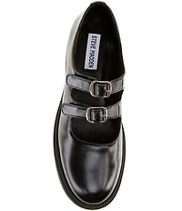 Steve Madden Alba Leather Double Strap Mary Jane Oxfords