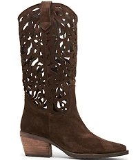 Steve Madden Albany Suede Cut Out Western Boots