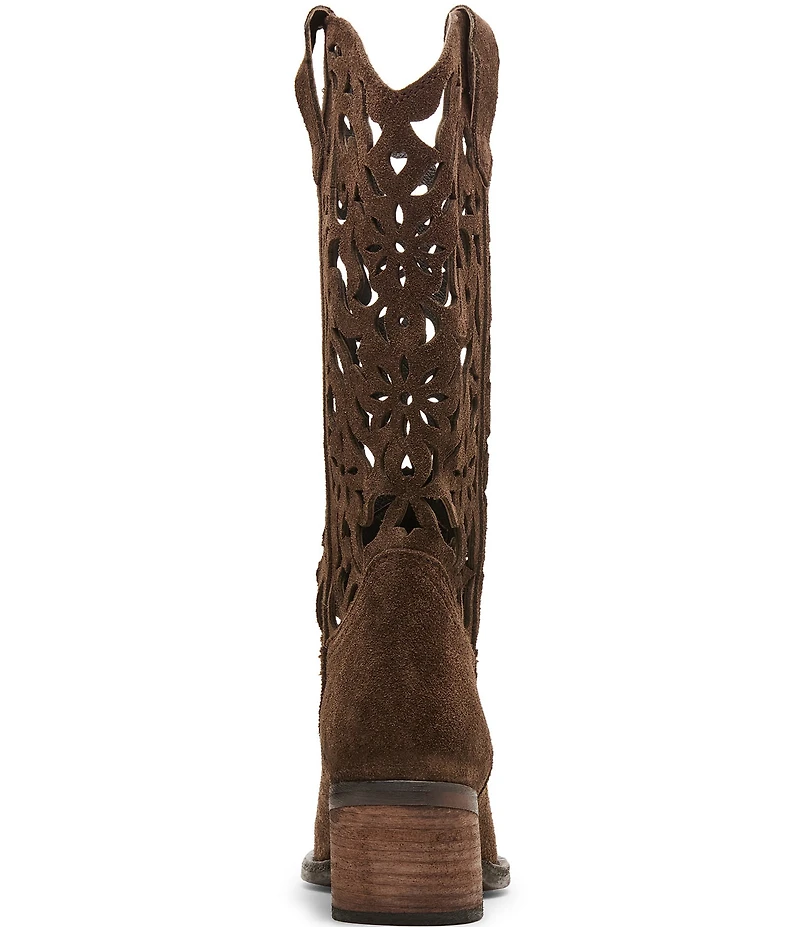 Steve Madden Albany Suede Cut Out Western Boots