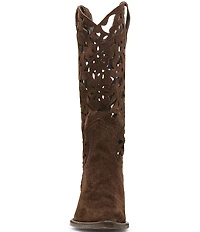 Steve Madden Albany Suede Cut Out Western Boots