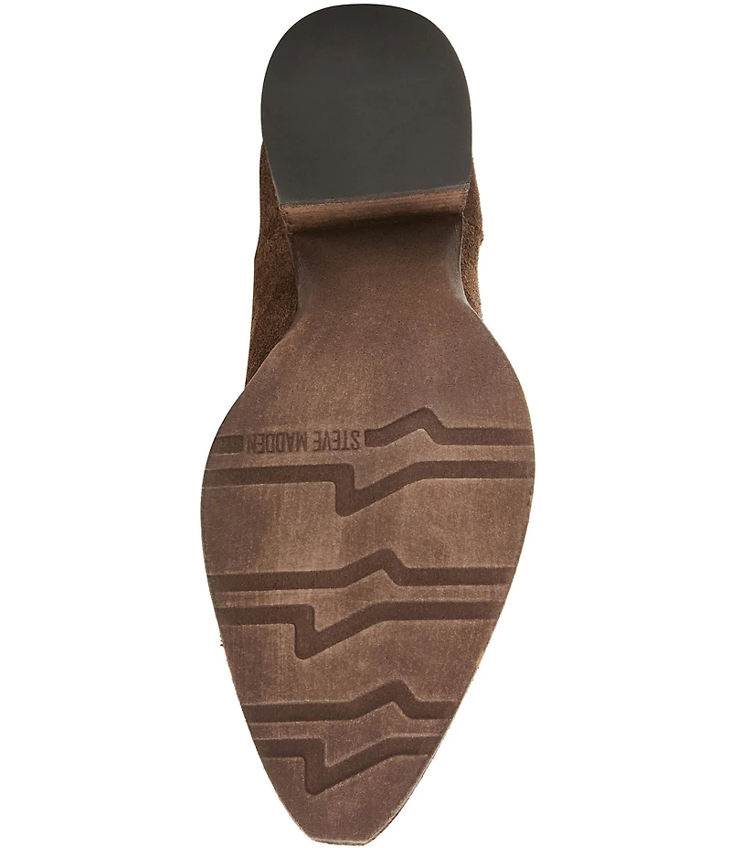 Steve Madden Albany Suede Cut Out Western Boots