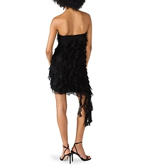 Steve Madden Alix Strapless Ruffle Mini Dress