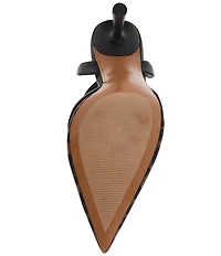 Steve Madden Alliance Leopard Mesh Ankle Strap Pointed Toe Pumps