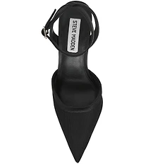 Steve Madden Alliance Mesh Ankle Strap Pointed Toe Pumps