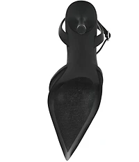 Steve Madden Alliance Mesh Ankle Strap Pointed Toe Pumps