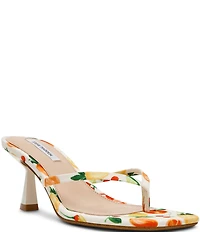 Steve Madden Allies Fruit Print Thong Dress Sandals