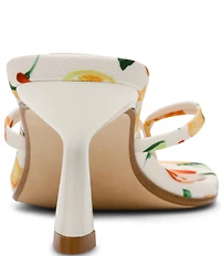 Steve Madden Allies Fruit Print Thong Dress Sandals