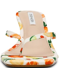 Steve Madden Allies Fruit Print Thong Dress Sandals