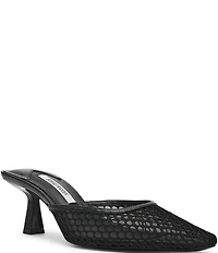 Steve Madden Alyse Mesh Kitten Heel Dress Mules