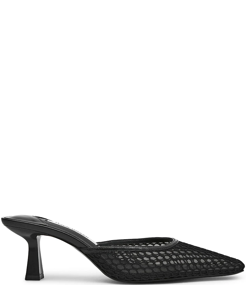Steve Madden Alyse Mesh Kitten Heel Dress Mules