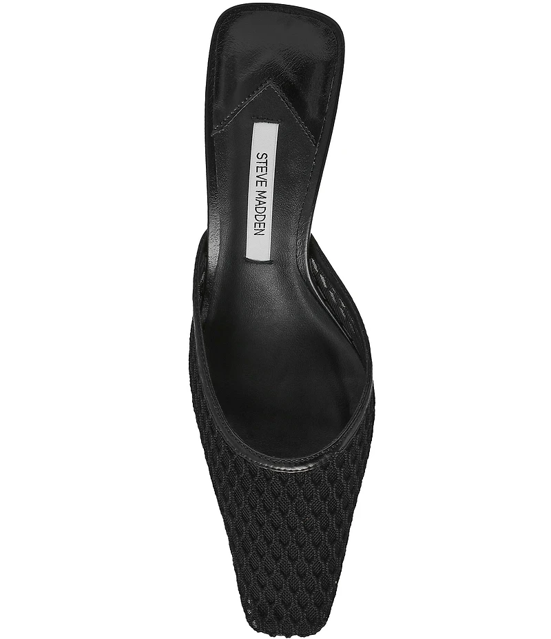 Steve Madden Alyse Mesh Kitten Heel Dress Mules