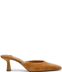 Steve Madden Alyse Suede Kitten Heel Dress Mules