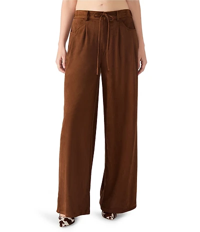 Steve Madden Alysia Faux Suede 5 Pocket Baggy Pants