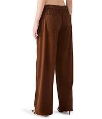 Steve Madden Alysia Faux Suede 5 Pocket Baggy Pants
