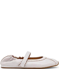 Steve Madden Anaya Distressed Leather Mary Jane Ballet Flats