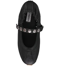 Steve Madden Anaya Leather Studded Mary Jane Ballet Flats