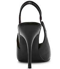 Steve Madden Andromeda Crinkle Leather High Vamp Slingback Pumps