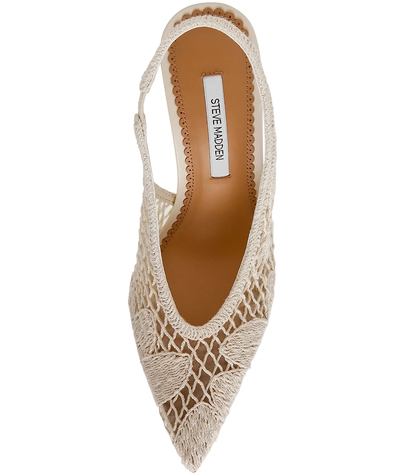 Steve Madden Andromeda Crochet Slingback Pumps
