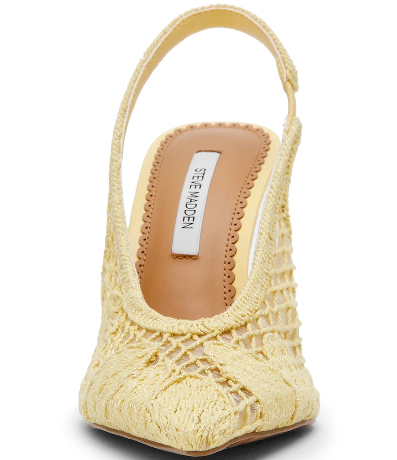 Steve Madden Andromeda Crochet Slingback Pumps