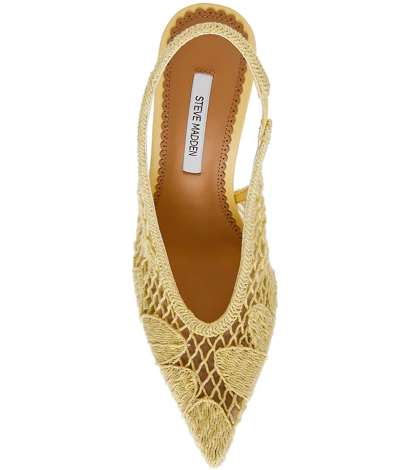 Steve Madden Andromeda Crochet Slingback Pumps