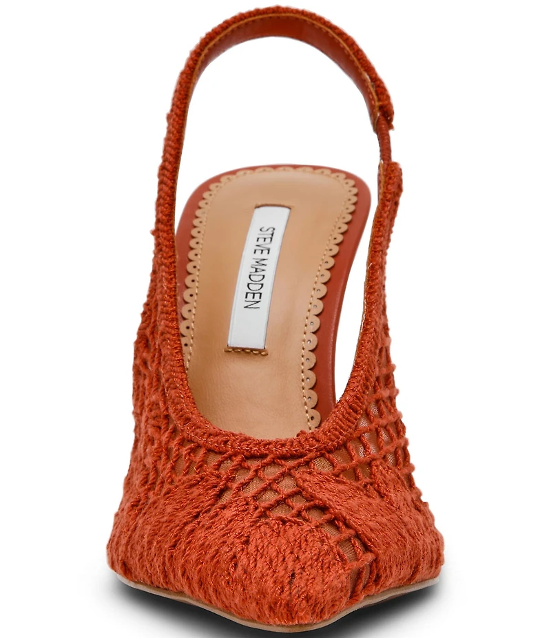 Steve Madden Andromeda Crochet Slingback Pumps