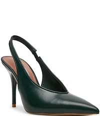 Steve Madden Andromeda Leather High Vamp Slingback Pumps