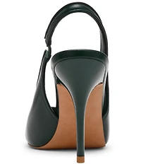 Steve Madden Andromeda Leather High Vamp Slingback Pumps