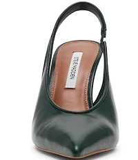 Steve Madden Andromeda Leather High Vamp Slingback Pumps