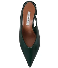 Steve Madden Andromeda Leather High Vamp Slingback Pumps