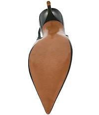 Steve Madden Andromeda Leather High Vamp Slingback Pumps