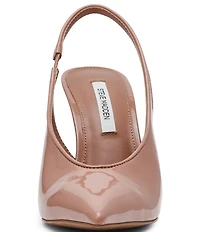 Steve Madden Andromeda Patent High Vamp Slingback Pumps