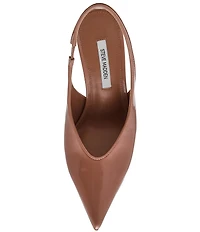 Steve Madden Andromeda Patent High Vamp Slingback Pumps