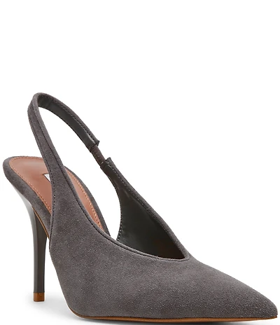 Steve Madden Andromeda Suede High Vamp Slingback Pumps