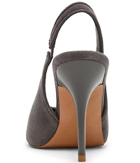 Steve Madden Andromeda Suede High Vamp Slingback Pumps