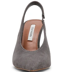 Steve Madden Andromeda Suede High Vamp Slingback Pumps