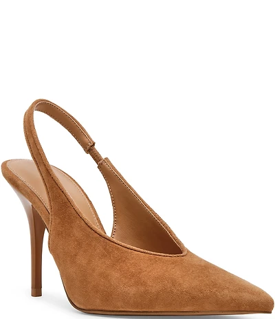 Steve Madden Andromeda Suede High Vamp Slingback Pumps