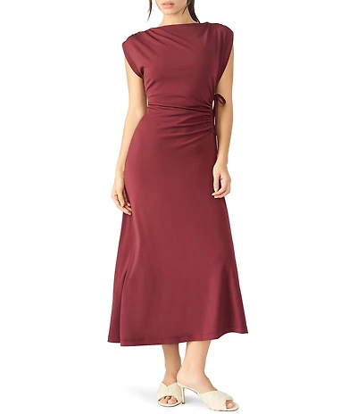 Steve Madden Arly High Neck Midi Knit Wrap Dress