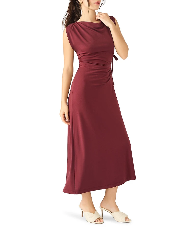 Steve Madden Arly High Neck Midi Knit Wrap Dress