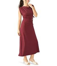 Steve Madden Arly High Neck Midi Knit Wrap Dress