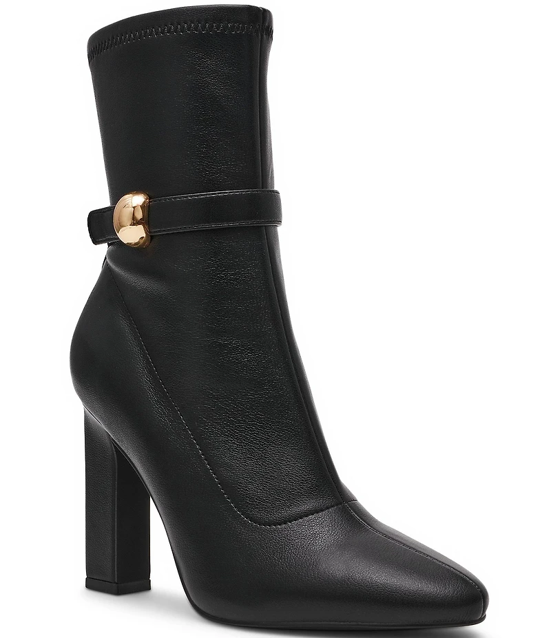 Steve Madden Aroma Hardware Detail Belt Strap Booties