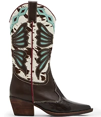Steve Madden Arroyo Leather Cow Print Haircalf Western Boots