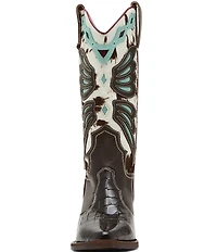 Steve Madden Arroyo Leather Cow Print Haircalf Western Boots