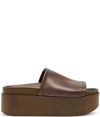 Steve Madden Arwen Leather Platform Slide Sandals