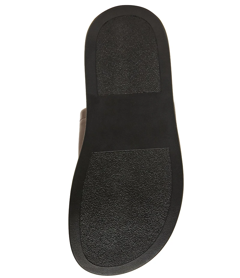 Steve Madden Arwen Leather Platform Slide Sandals
